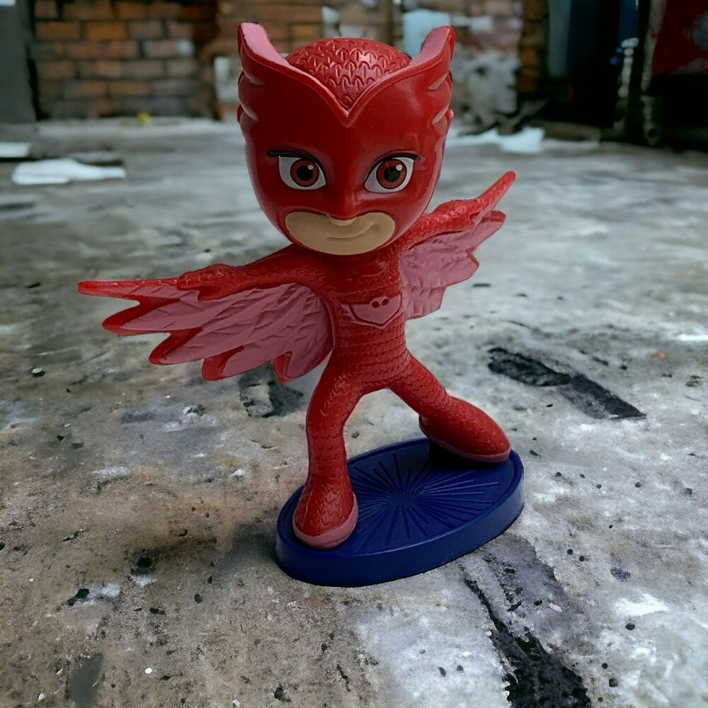 PJ Masks Owlette Cake Topper Figurine Toy Collectible, 3" Tall
